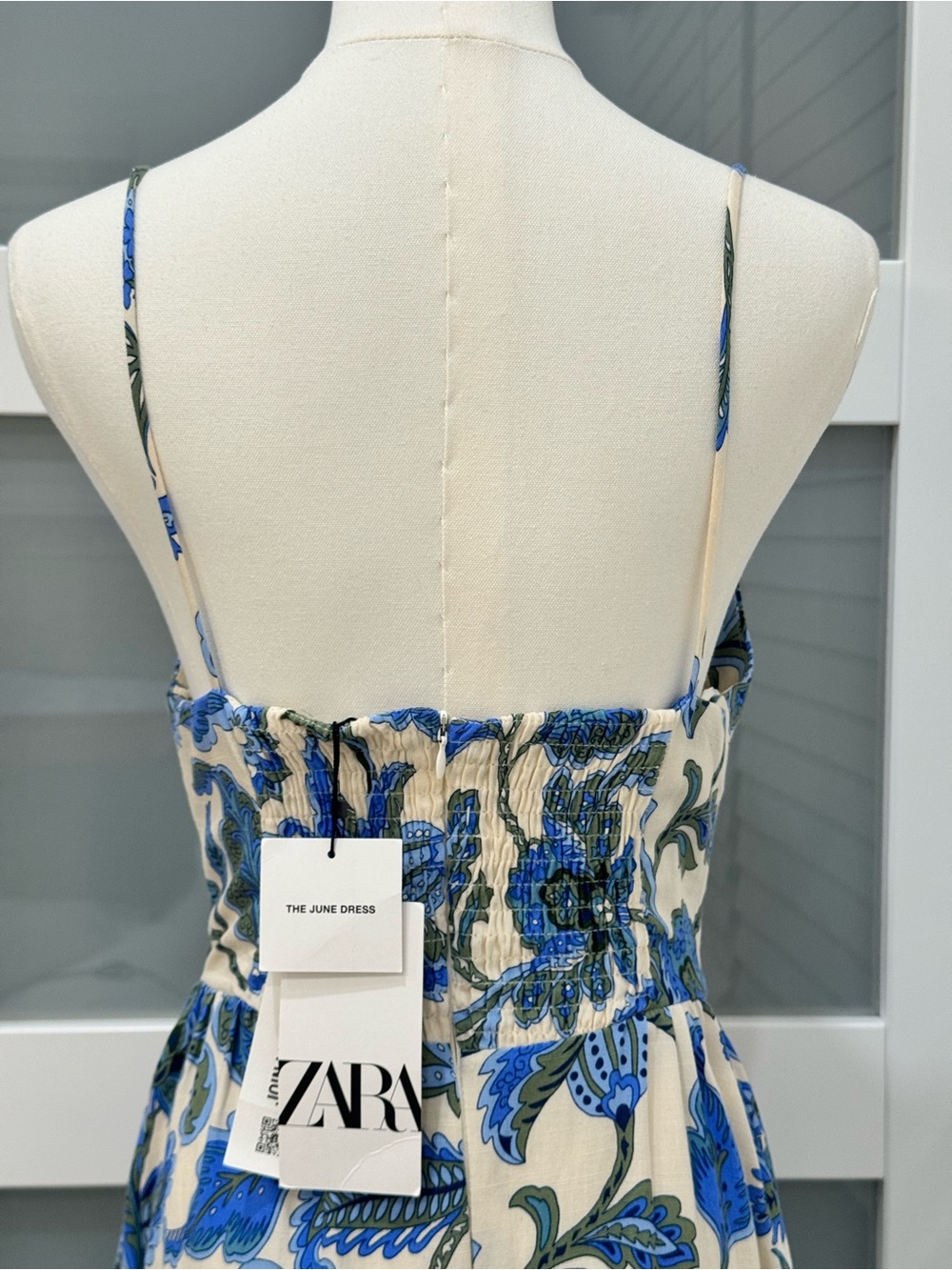 Zara The June Dress Blue Floral Maxi Dress NWT M $69.90 - Picture 4 of 9